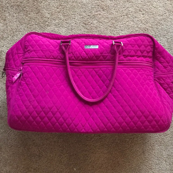 vera bradley iconic weekender travel bag microfiber